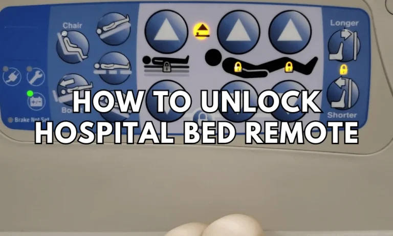 How to Unlock a Hospital Bed Remote