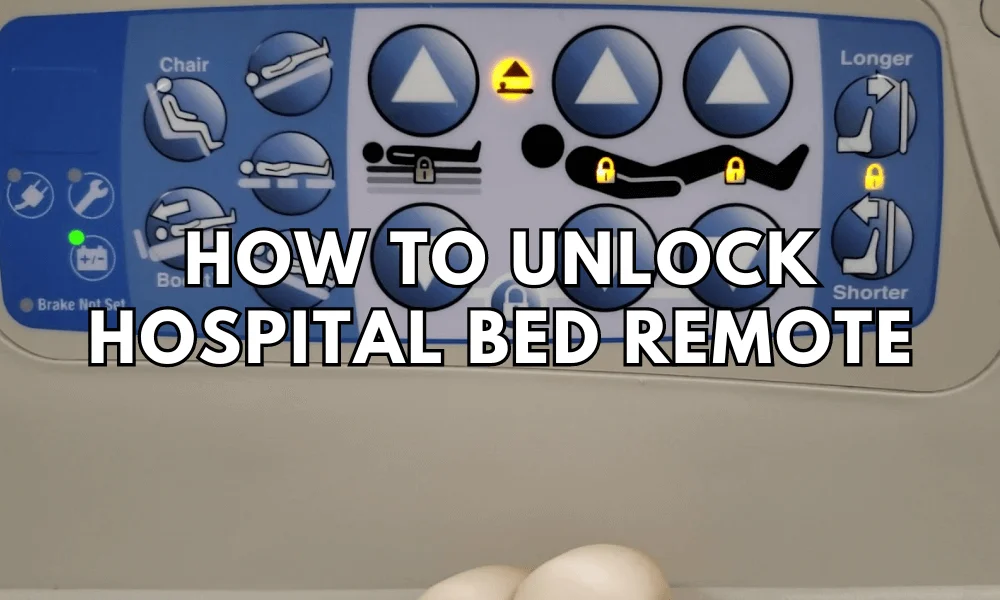 how to unlock hospital bed remote featured image